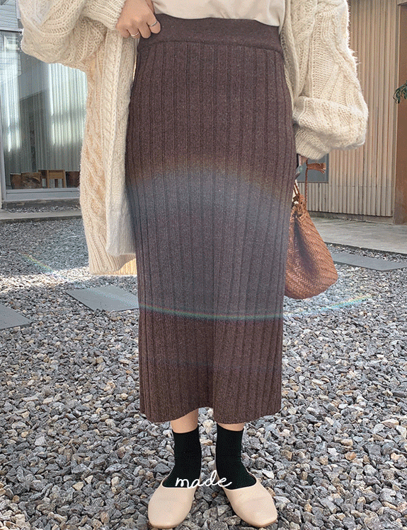 [당일출고/3,500장돌파] made golgi knit skirt (withyoon made, lambs wool 80%)