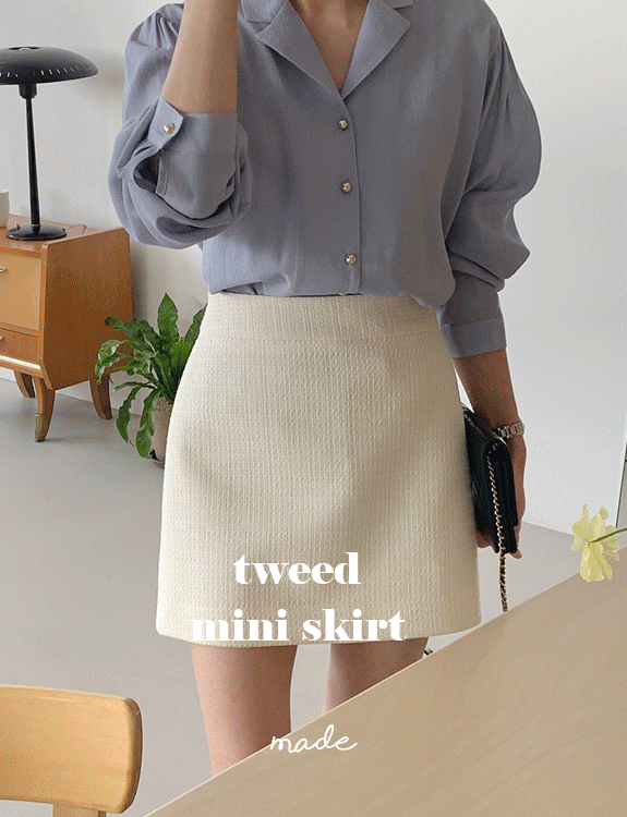 [자사몰 단독 10% 할인]트위드 미니 스커트 - made skirt