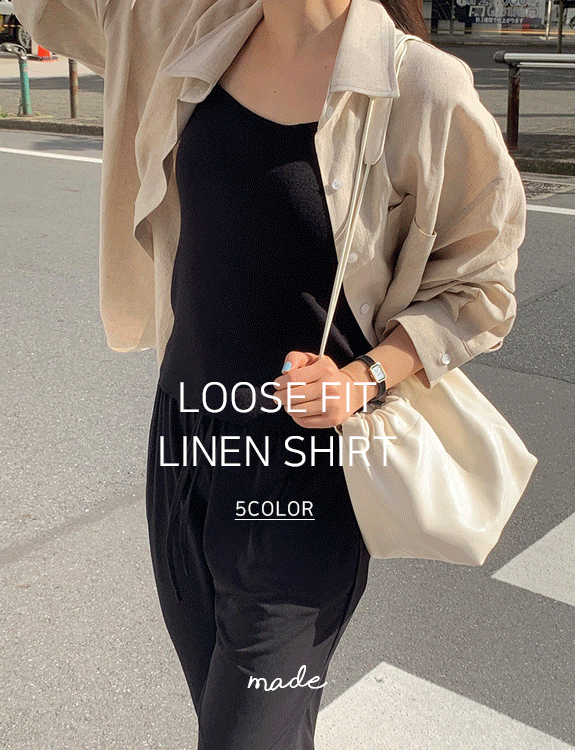 소프 루즈핏 린넨 셔츠 - made shirt
